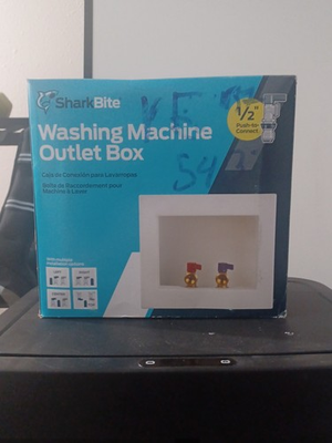 #ad Washing Machine Outletbox Sharkbite 1 2 Inch Push to Connect $23.00