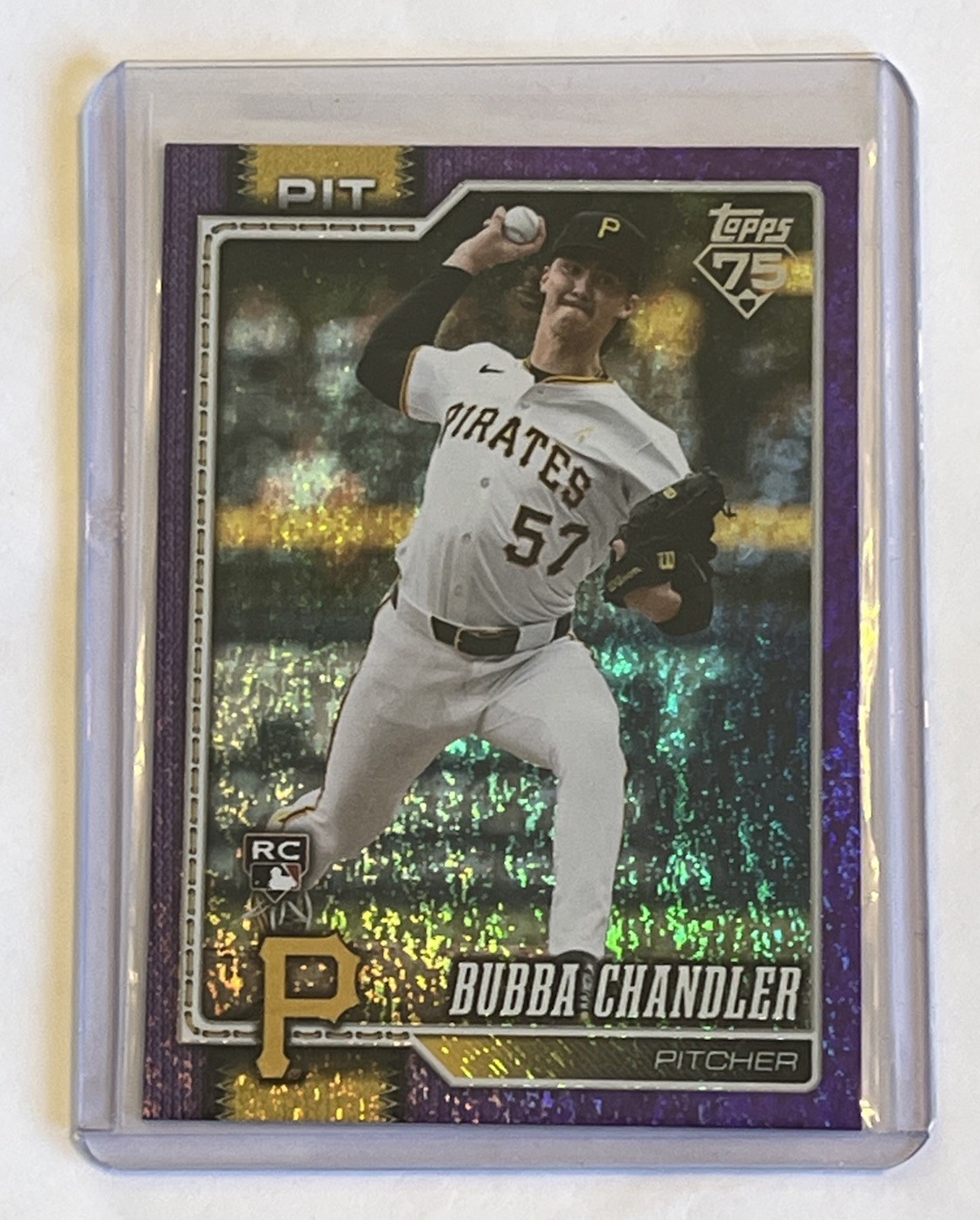 2026 Topps Series 1 - Bubba Chandler #283 Purple Rainbow Foil /250 (RC)