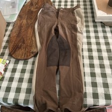 Equifibre Breeches Age 13 But Come Up Small Beige/ Brown
