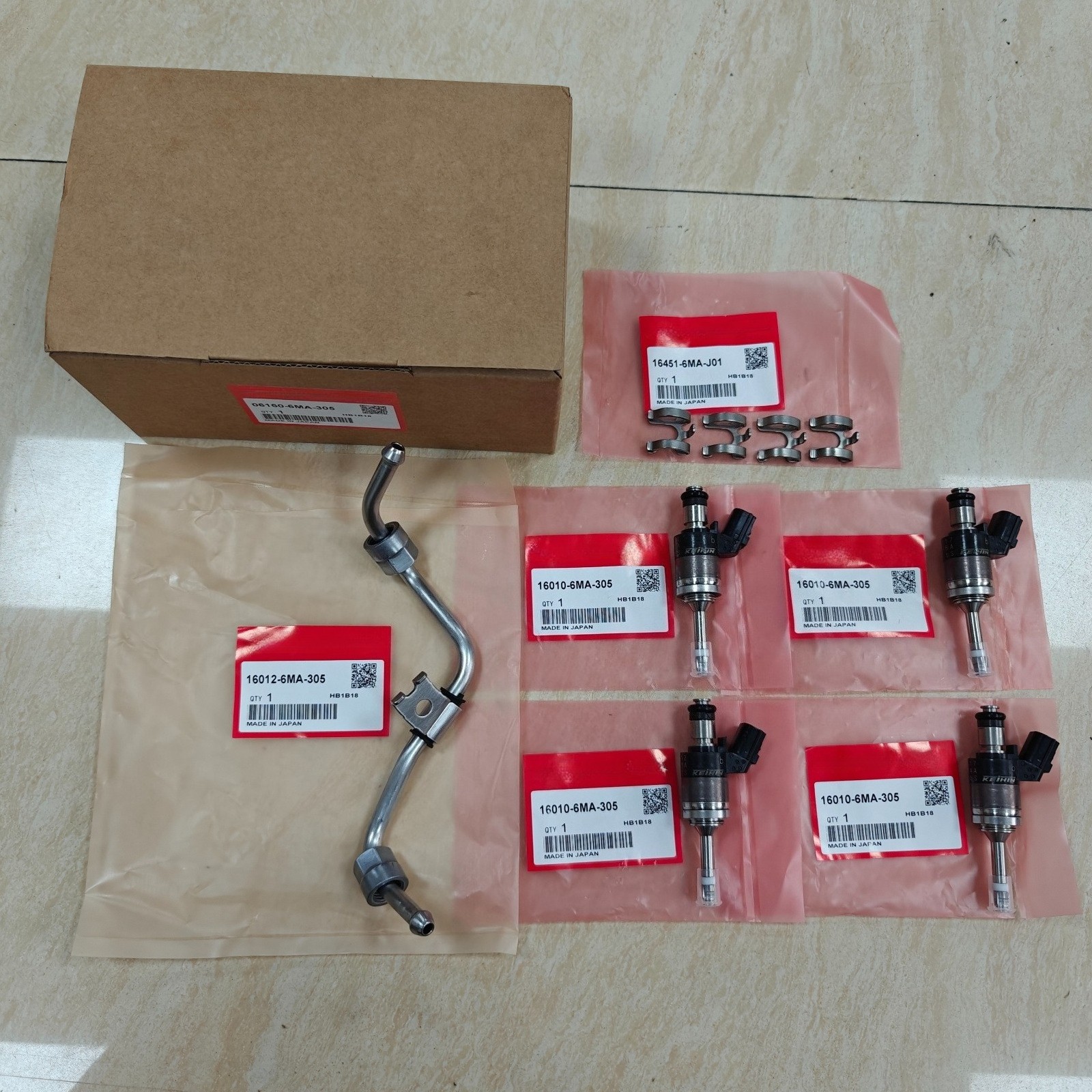 Auto Injection Label REM.OEM Injector Kit Fuel 06160-6MA-305 For 2023-2026 Honda CR-V Hybrid ...