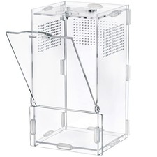 Jumping Spider Enclosure 4x4x8 Inch Acrylic Arboreal Reptile Tank Habitat