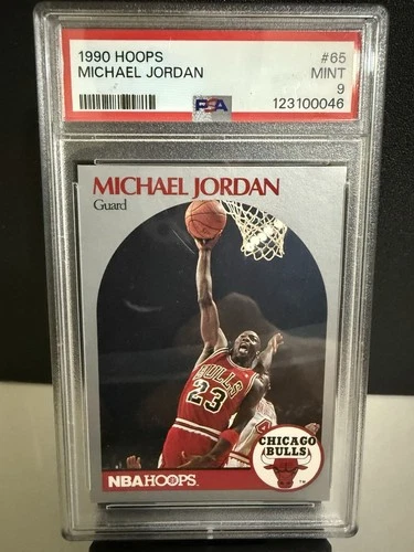 1990 NBA Hoops Michael Jordan #65 PSA 9 MINT Chicago Bulls HOF GOAT 🐐 Air card