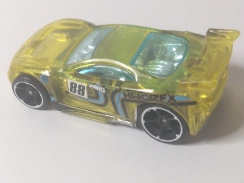 Hot Wheels Power Rage HWGRFX Clear Yellow Car #88 Malaysia Loose - Picture 2 of 5