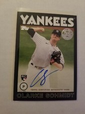 2021 Topps Series 2 1986 Autograph Clarke Schmidt RC #86B-CS Black 50/199 Auto 