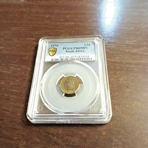 1970 South Africa 1/2 Cent PR65 BN