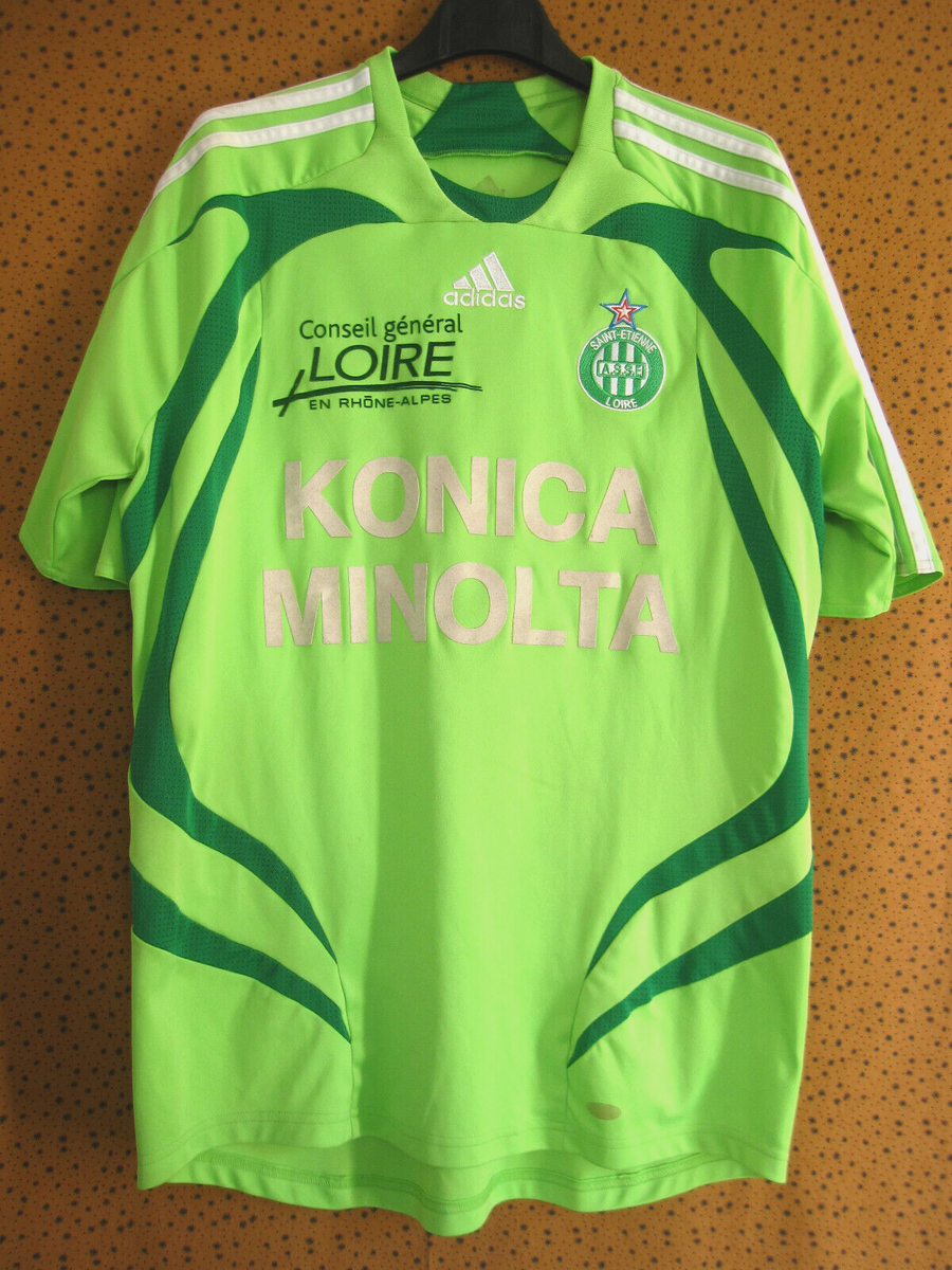 Maillot Vintage AS Saint-Étienne 2007 Extérieur – Vert, Taille M, Adidas, Flocage Ilan #8