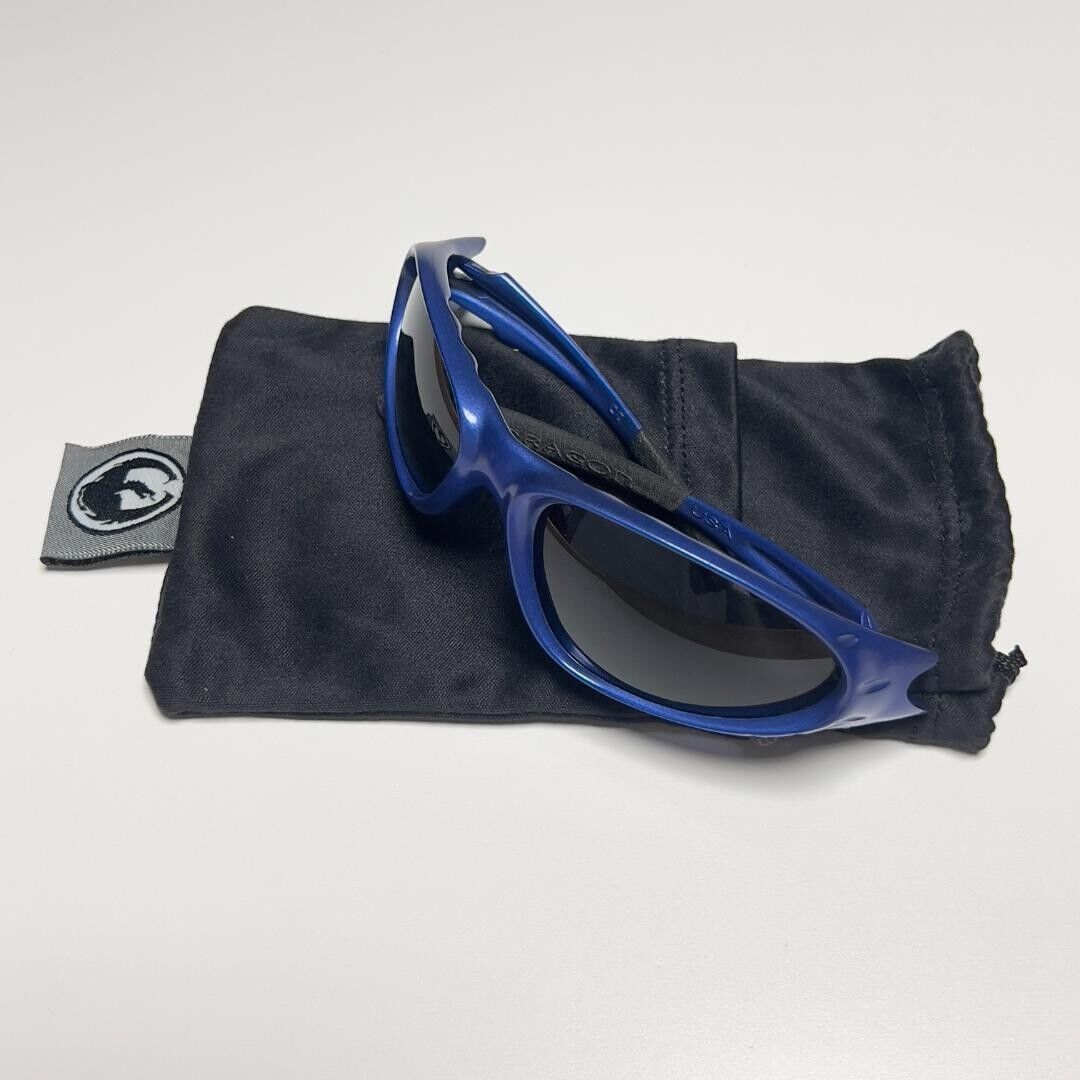 Dragon USA Rake Sports Sunglasses Blue Vintage 90s Y2K