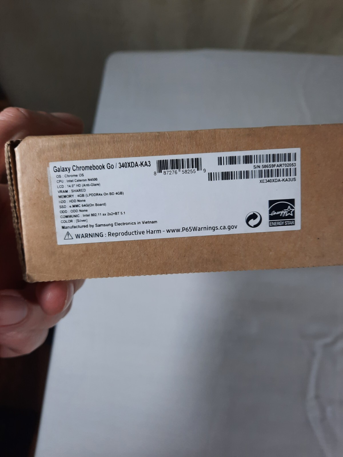 Samsung Galaxy Chromebook Go 340XDA-KA3 14" Intel N4500 4GB 64GB Slim Chrome OS - Picture 5 of 7