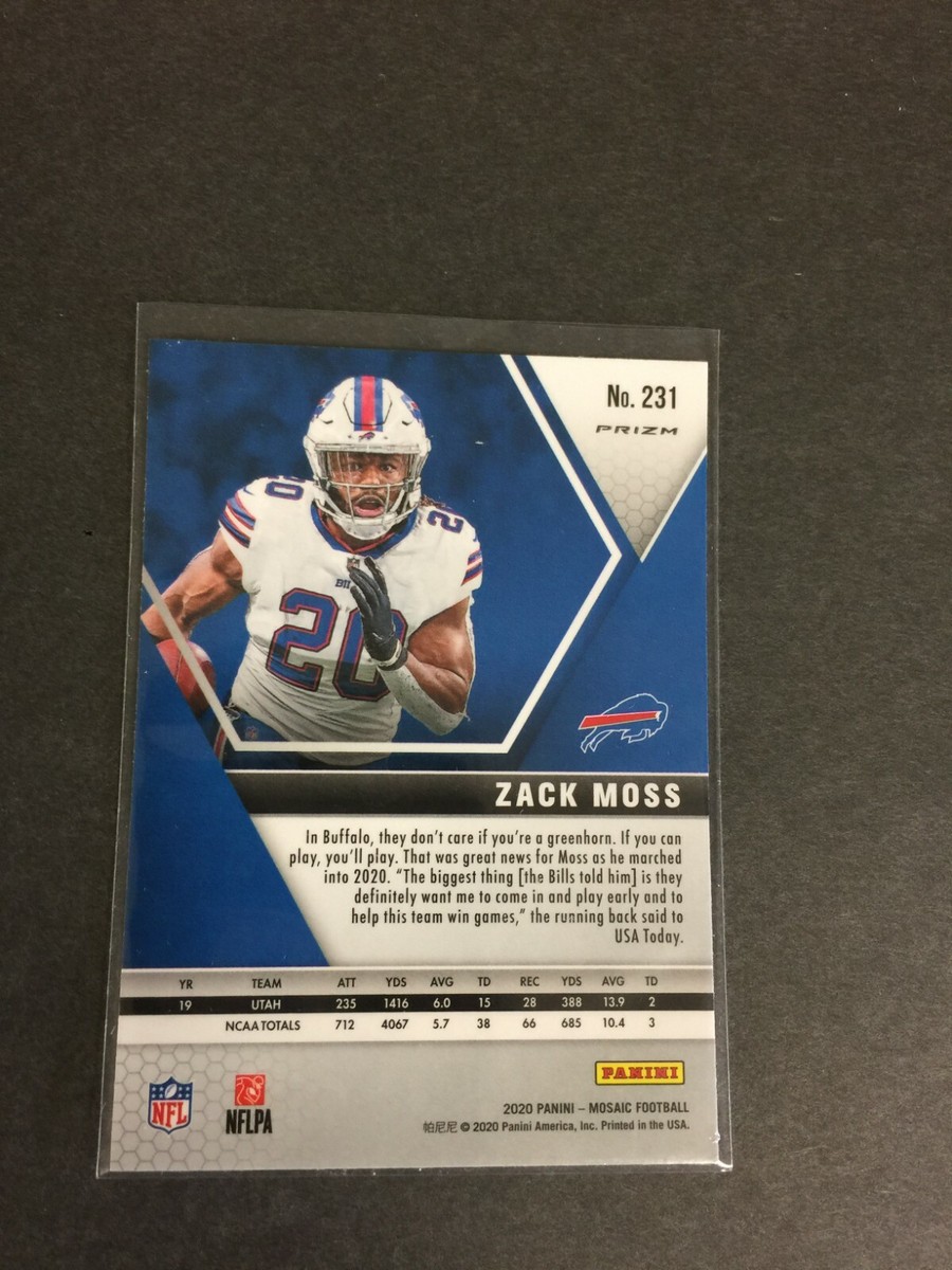 NFL  ZACK MOSS選手の直筆サイン入りジャージ（カード付き） NFL ZACK MOSS選手の直筆サイン入りジャージ（カード付き） 2024 Score
