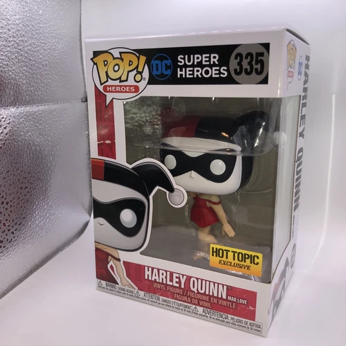 Harley Quinn, DC superheroes hot topic exclusive Funko Pop with Pop protector 