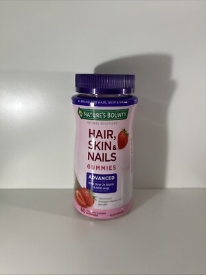 NEW Nature's Bounty Advanced Hair Skin & Nails Gummies SEALED 05/2026