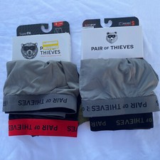 New Men  s Pair Of Thieves Super Fit Boxer Brief Underwear Size S 4 Pair