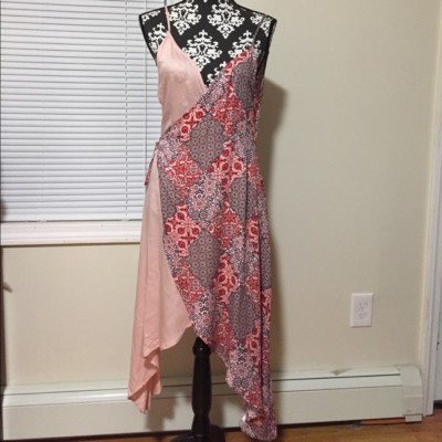 Minkpink multi wild world wrap dress. Size M NWT
