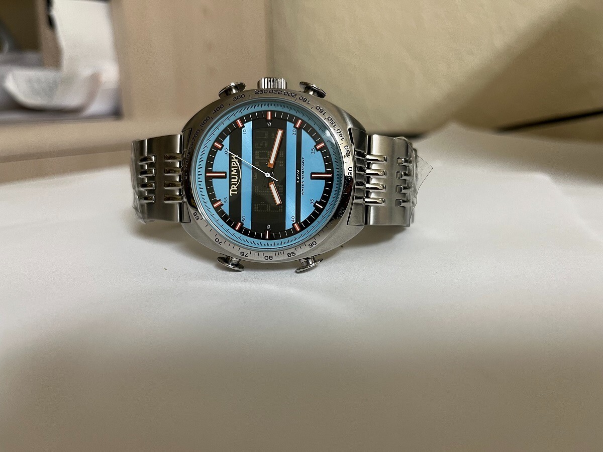 Men's Triumph Motorcycle Watch Model 3021 Analog - digital RARE | eBay
