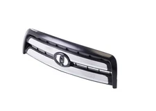 Black Grille w/ 2x Chrome Bar Fit 03-06 Toyota Tundra SR5 Regular/Access Cab
