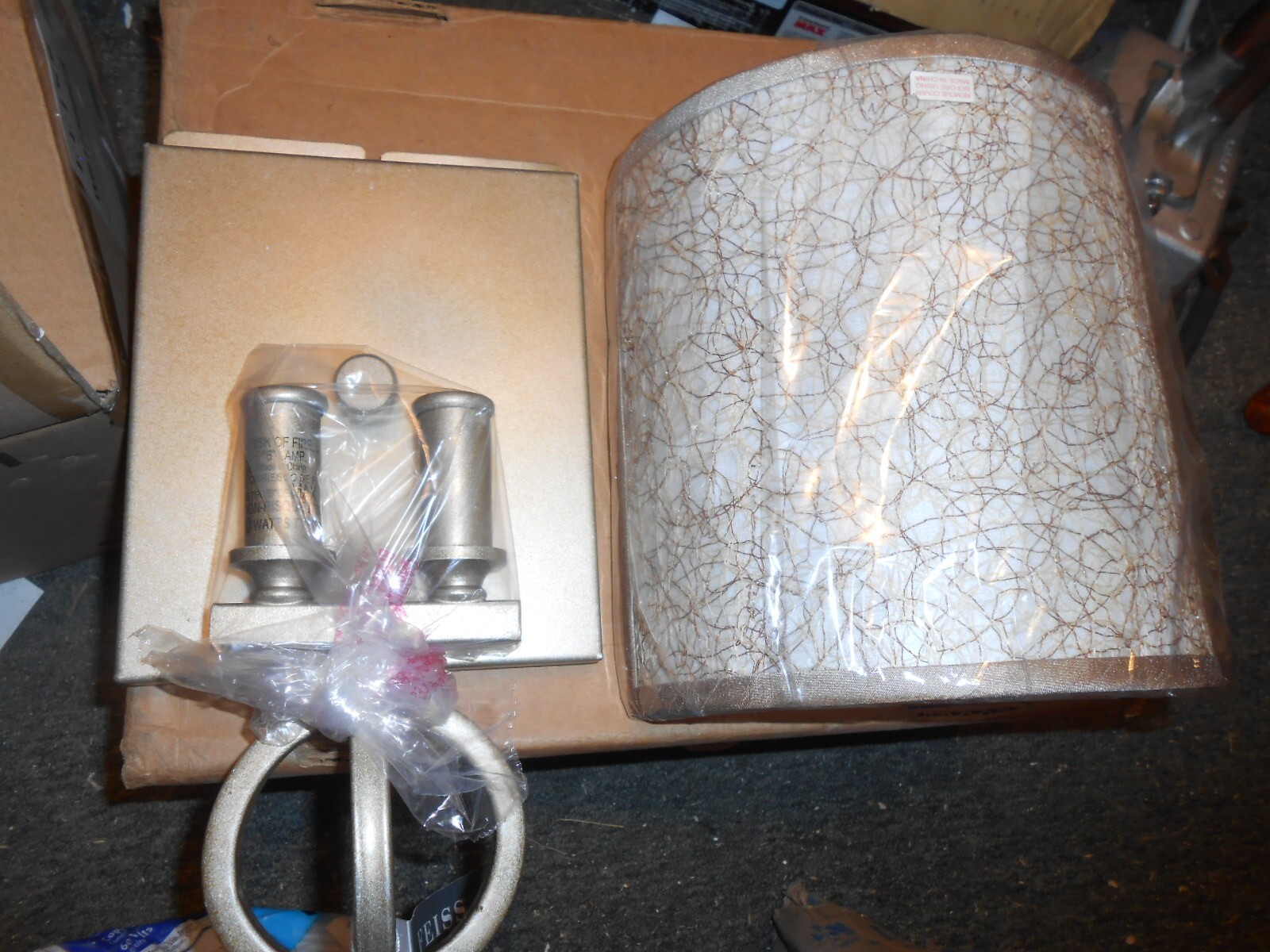 Feiss WB1758BUS Parchment Park Wall Sconce Lighting, 8" Width