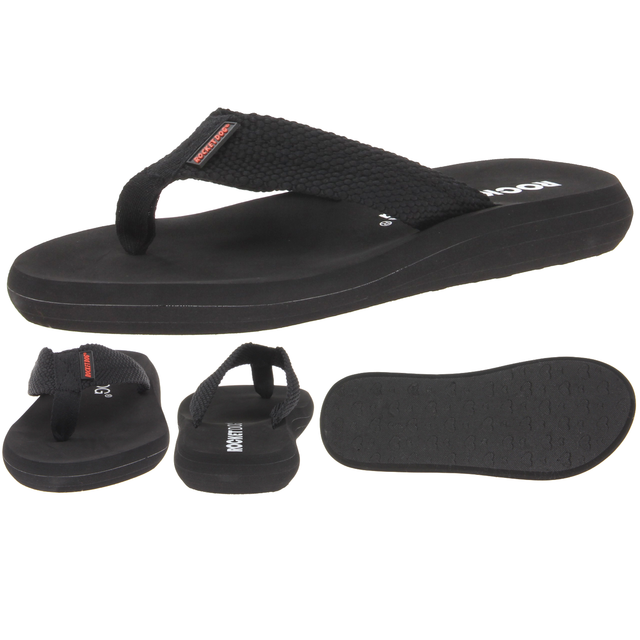 rocket dog black flip flops