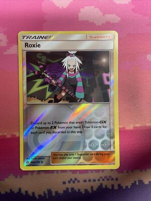 Pokemon Karte Roxie Kosmische Finsternis Reverse Holo Uncommon 205/236 Near Mint