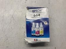 GENUINE EPSON 664 ECOTANK INK BOTTLES YELLOW MAGENTA CYAN