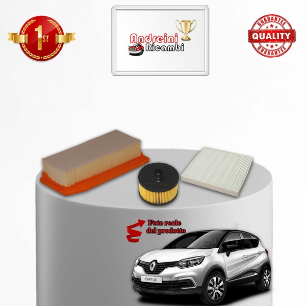 Wartungsset 3 Filter Renault Captur 1.3 Tce 96KW 131PS Ab 2018-image