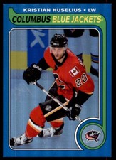 2008-09 O-PEE-CHEE RETRO '79-80 RAINBOW KRISTIAN HUSELIUS 054/100 COLUMBUS BLUE
