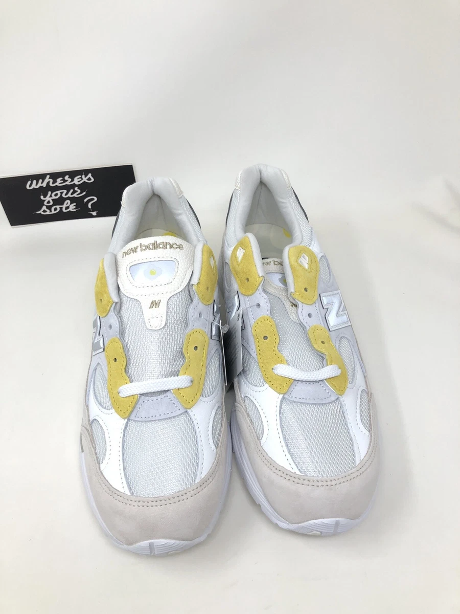New Balance 992 Paperboy Paris Fried Egg size 10.5 White NB New DS M992PB1