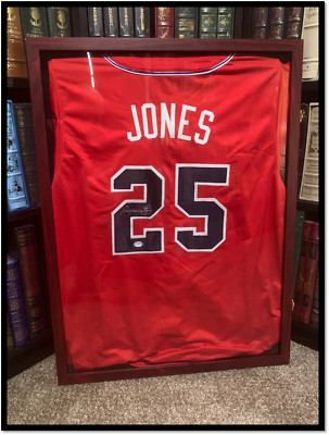 ANDRUW JONES SIGNED Curacao Kid Jersey Atlanta Braves CF 1995 Champion ...