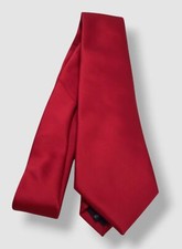 Perry Ellis Mens Red Solid Skinny Neck Tie Classic Dress Necktie 60X3.25