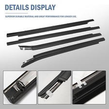 4pcs For 2000-2006 Toyota Tundra Double Cab Weatherstrip Moulding Trim Seal Belt