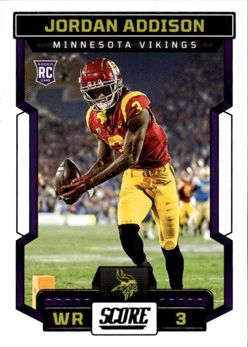 2023 Score Jordan Addison #346 Minnesota Vikings 5N