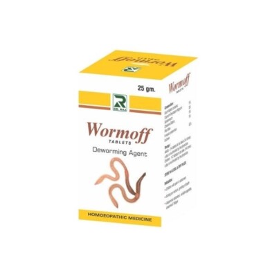 2 X Dr Raj Wormoff Tablets (25g) All Type of Worms, Hook Worm, Tape Worm