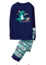 Gymboree Boys Dino Dinosaur Chomposaurus Christmas Holiday Nwt Pjs Size 18-24 M
