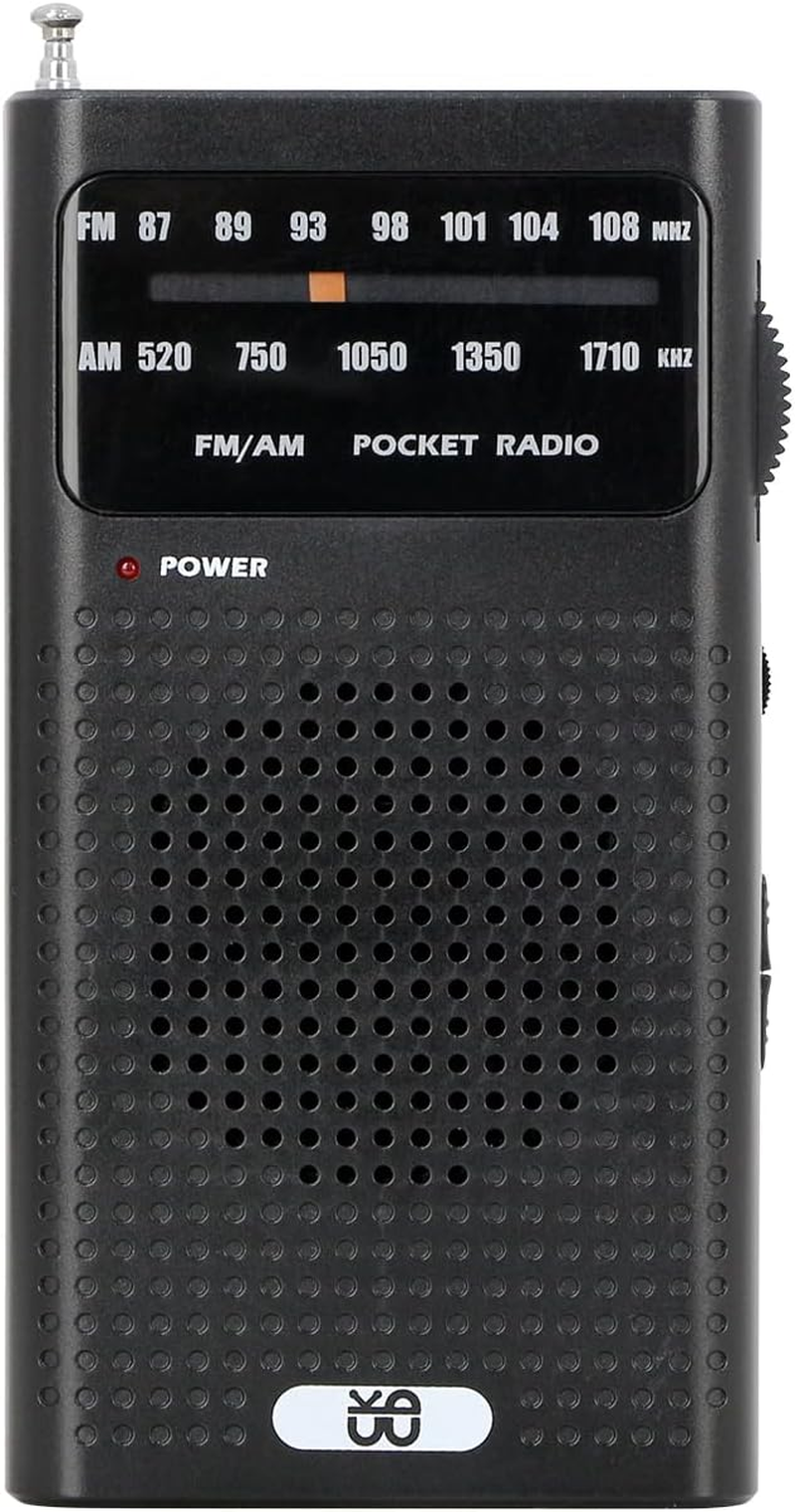 Small Radios Portable AM FM, Transistor Radios 2AA Battery Operated
