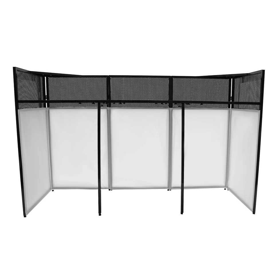 DJ Desk Foldable DJ Stand DJ Booth Table DJ Booth Stand 44lbs Load 73*23*45.3 in - Image 3 of 4