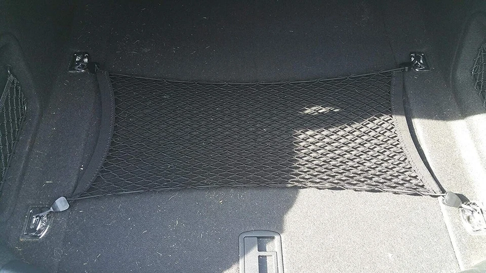 Red de carga de malla tejida estilo piso maletero trasero para AUDI A8 QUATTRO S8 2018-2025 Foto 4 de 4