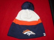 Denver BRONCOS Winter Hat with Pom - NFL Football YOUTH - '47 Brand - Very Soft