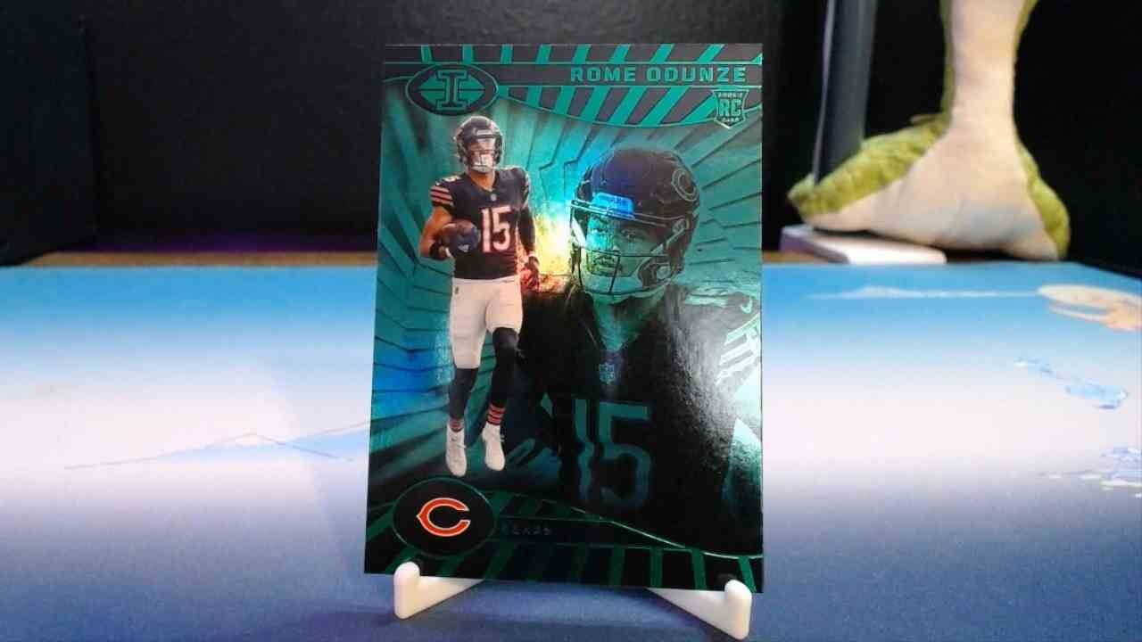 2024 Panini Illusions - Rome Odunze #14 Trophy Collection Emerald (RC)