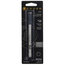Cross Selectip Rolling Ball Pen Porous  Refill Black Fine Pt New In Pack 8444