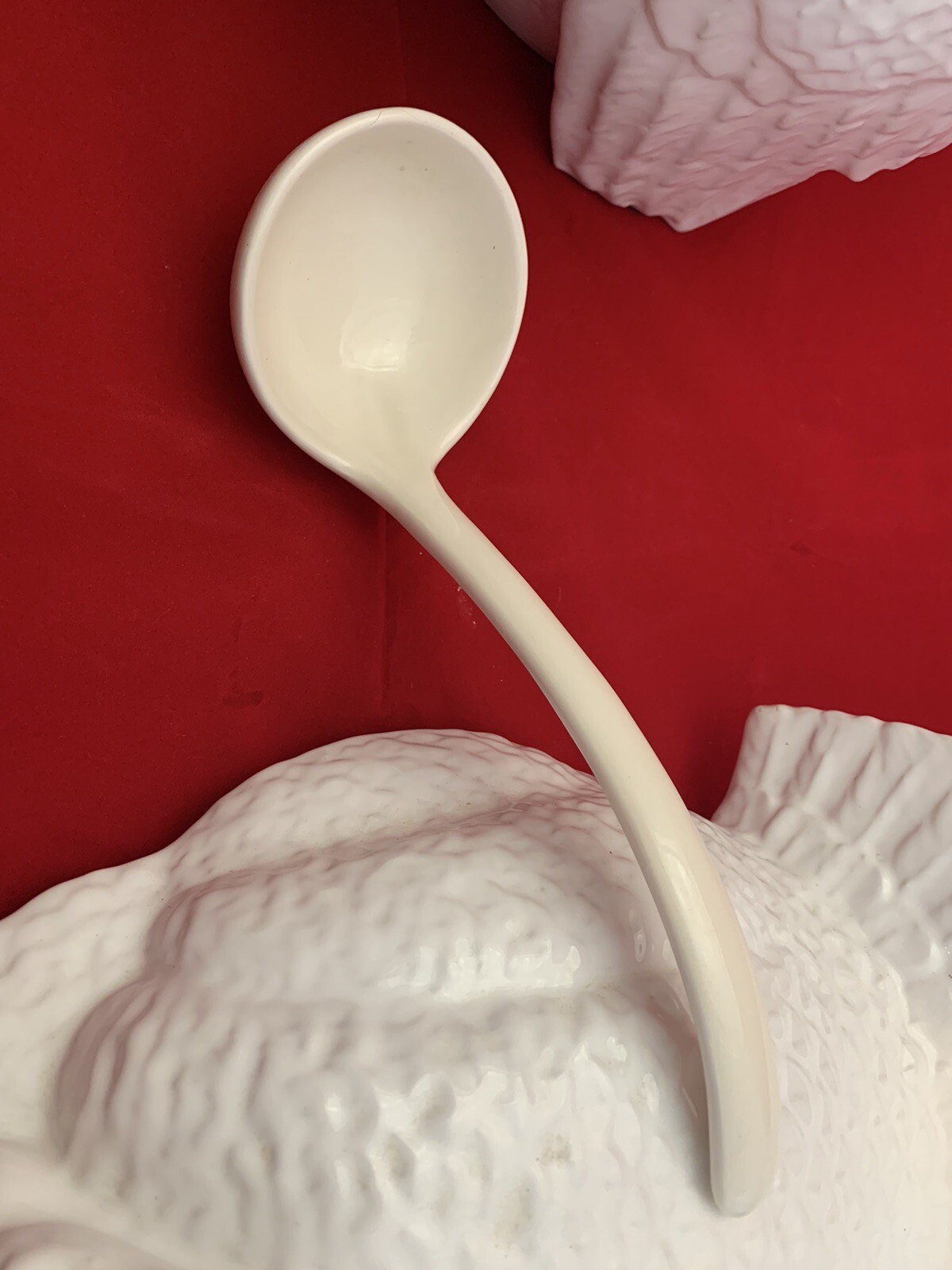 Pier 1 Imports White Ceramic Turkey Soup Tureen Thanksgiving