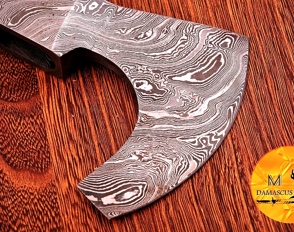 СДЕЛАННЫЙ НА ЗАКАЗ КОВАНЫЙ ТОПОР ИЗ ДАМАССКОЙ СТАЛИ ТОПОР ТОПОР ВИКИНГ ТАКТИЧЕСКИЙ ТОМАГАВК 934 - Изображение 4 из 4