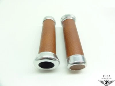 Rollergriffe Griff braun für Piaggio Griffe ET2 ET4 Lederoptik ET 2 ET 4 Vespa - Bild 1 von 3