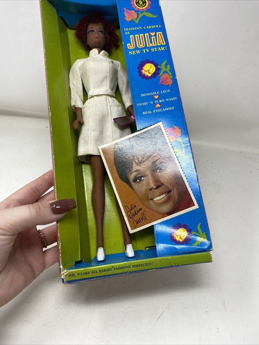1968 rareVintage Mattel Barbie Julia Diahann Carroll Tv Star nurse