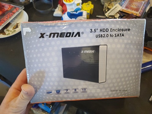 X-MEDIA 3.5-Inch USB 2.0 SATA Aluminum Hard Drive HDD External Enclosure Case - Afbeelding 5 van 5
