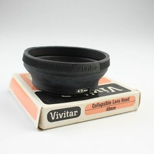 Vivitar 49mm - Collapsible Rubber Lens Hood in Box - Japan