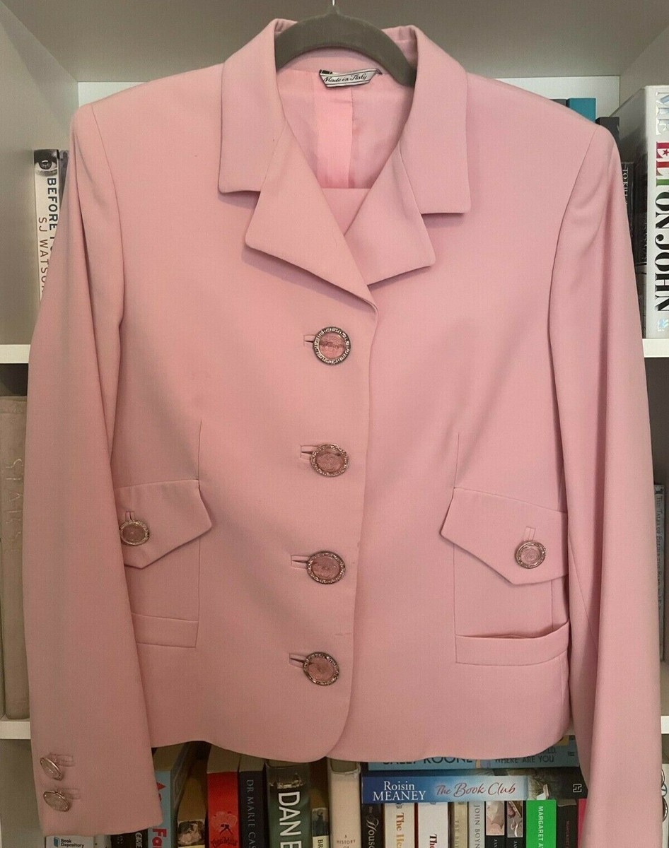 Vintage Gianni Versace Women's F/W 1994 Pink Skirt Suit Size Vintage Gianni Versace Women's F/W 1994 Pink Skirt Suit Size