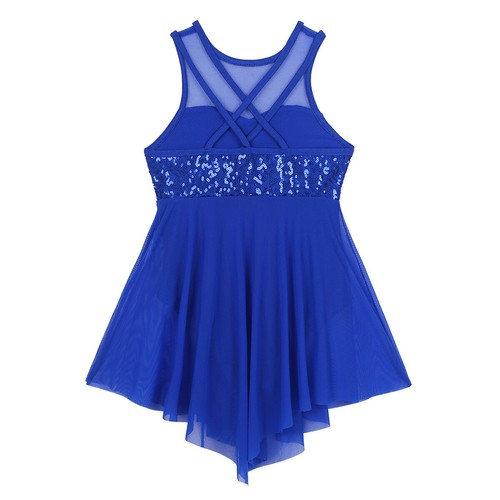 Girls Ballet Lyrical Dance Dress Contemporary Dancewear Sequins Dancing AU - Picture 98 of 165