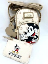 DISNEY Tasche Mickey Mouse Umhängetasche & Geldbörse 2er Set Handtasche Börse