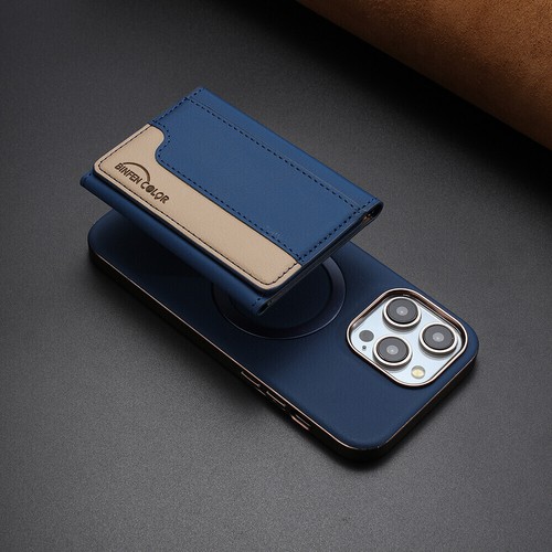 Magnetic PU Leather Wallet Case Cover Fit for*iPhone 16 Pro Max 15 14 13 12 11 - Picture 48 of 78
