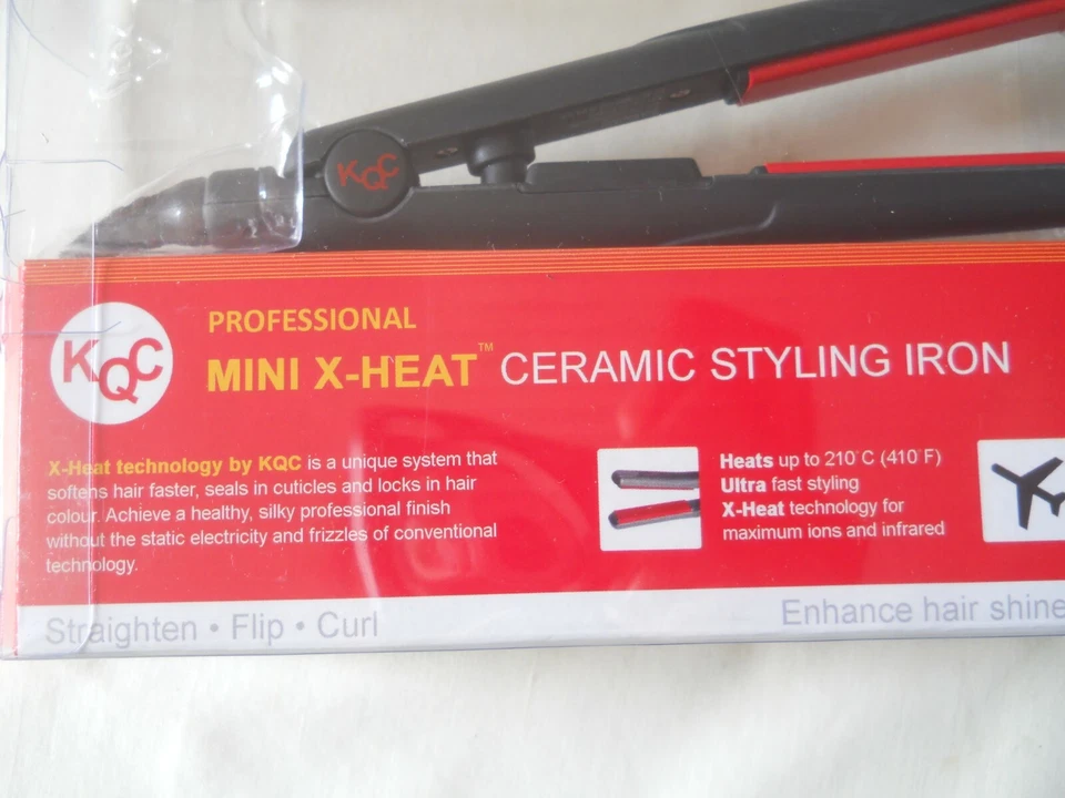 KQC MINI X-Heat Ceramic Styling Straightening Flat Iron NEW Foto 3 de 4