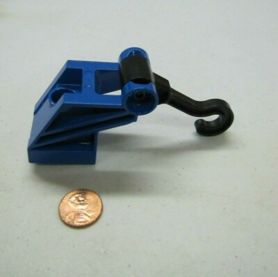 Lego Duplo Vehicle Crane Arm Base Black Hook W/ Dark Blue Holder Tow Truck